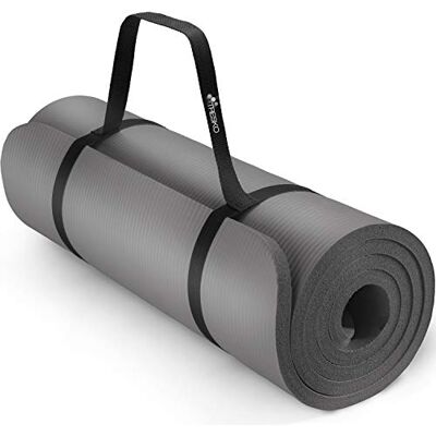 TRESKO Tapis d'exercice fitness tapis de yoga tapis de Pilates tapis de gymnastique, Dimensions 185 x 60 x 1,5 cm ou et 190 x 100 x 1,5 cm, sans Phtalates/en Mousse NBR/respecte la peau TRESKO Tapis d'exercice fitness tapis de yoga tapis de Pilates tapis de gymnastique, Dimensions 185 x 60 x 1,5 cm ou et 190 x 100 x 1,5 cm, sans Phtalates/en Mousse NBR/respecte la peau