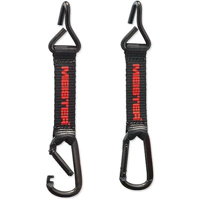 Meister Hang-Tough Lot de 2 crochets de clôture pour baseball, softball, tennis et camping Noir Meister Hang-Tough Lot de 2 crochets de clôture pour baseball, softball, tennis et camping Noir