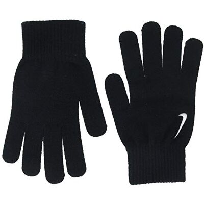 NIKE Gants en Tricot Swoosh L/XL Noir/Blanc NIKE Gants en Tricot Swoosh L/XL Noir/Blanc
