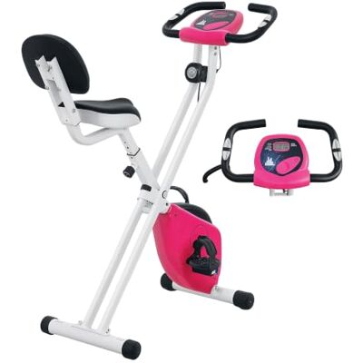 HOMCOM Vélo d'appartement pliable Collaboration Aosom.fr x FFHandball 8 niveaux de résistance magnétique avec dossier réglable écran LCD multifonction capteur de fréquence cardiaque HOMCOM Vélo d'appartement pliable Collaboration Aosom.fr x FFHandball 8 niveaux de résistance magnétique avec dossier réglable écran LCD multifonction capteur de fréquence cardiaque