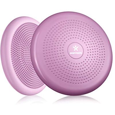 BODYMATE Coussin d'équilibre Ø34cm + Pompe Coussin Gonflable pour Core Training, Fitness, rééducation BODYMATE Coussin d'équilibre Ø34cm + Pompe Coussin Gonflable pour Core Training, Fitness, rééducation