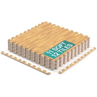 Yes4All 1 es4All – Tapis de sol en mousse pour équipement de gym (24 gris, 6 pièces), F. 12 carreaux carrés (12 carreaux) – Bois de chêne clair, 3,5 m² (30,5 x 30,5 cm) Yes4All 1 es4All – Tapis de sol en mousse pour équipement de gym (24 gris, 6 pièces), F. 12 carreaux carrés (12 carreaux) – Bois de chêne clair, 3,5 m² (30,5 x 30,5 cm)