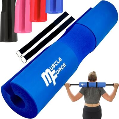 MuscleForge Coussin de gymnastique bleu pour femme – Hip Thrust et squats féminins – Protecteur de gymnastique bleu avec 2 sangles – Squat Pad EVA conçu pour les femmes – Gym Barbell Pad MuscleForge Coussin de gymnastique bleu pour femme – Hip Thrust et squats féminins – Protecteur de gymnastique bleu avec 2 sangles – Squat Pad EVA conçu pour les femmes – Gym Barbell Pad