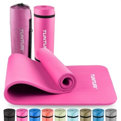 Tunturi Tapis de fitness épais 15mm Tapis de gymnastique antidérapant Pour le yoga et le pilates Tapis de sport 180x60x1,5cm Particulièrement confortable Tunturi Tapis de fitness épais 15mm Tapis de gymnastique antidérapant Pour le yoga et le pilates Tapis de sport 180x60x1,5cm Particulièrement confortable