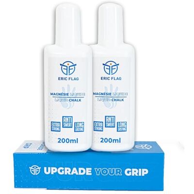 Eric Flag Magnesie Liquide 200ml Magnesie de Marque Française, Grip Puissant, Mains Sèches, Idéal pour Street Workout, Escalade, Crossfit, Calisthenics, Gymnastique, Musculation et Padel Eric Flag Magnesie Liquide 200ml Magnesie de Marque Française, Grip Puissant, Mains Sèches, Idéal pour Street Workout, Escalade, Crossfit, Calisthenics, Gymnastique, Musculation et Padel