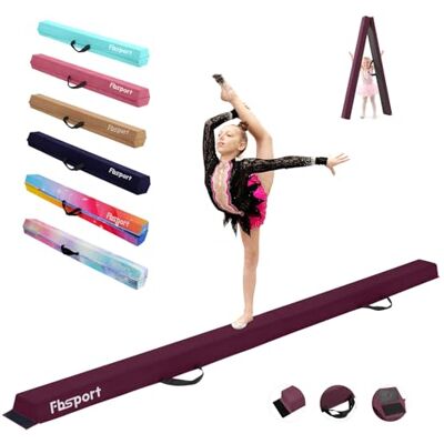 FBSPORT Poutre d'équilibre pliable pour enfants, barre d'équilibre de gymnastique, couche de flocage, équipement de fitness pour enfants, fitness / entraînement / gymnastique FBSPORT Poutre d'équilibre pliable pour enfants, barre d'équilibre de gymnastique, couche de flocage, équipement de fitness pour enfants, fitness / entraînement / gymnastique