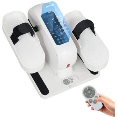SPORTNOW Pedalier d'appartement Mini Vélo Elliptique Électrique Assis Blanc Elliptique de Bureau, Écran LED, Télécommande, 12 Vitesses Réglables, Silencieux, Portable, pour Seniors SPORTNOW Pedalier d'appartement Mini Vélo Elliptique Électrique Assis Blanc Elliptique de Bureau, Écran LED, Télécommande, 12 Vitesses Réglables, Silencieux, Portable, pour Seniors
