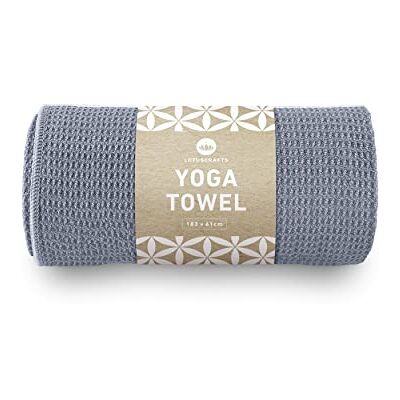 Lotuscrafts Serviette de Yoga antidérapante avec Une Bonne adhérence au Sol et Une Structure gaufrée spéciale pour Une Tenue idéale sur Le Dessus Lotuscrafts Serviette de Yoga antidérapante avec Une Bonne adhérence au Sol et Une Structure gaufrée spéciale pour Une Tenue idéale sur Le Dessus
