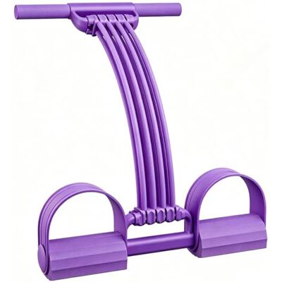 Introti Bande de résistance à 8 brins avec poignées Corde de tension multifonction Pour entraînement complet du corps et étirement de yoga Violet Introti Bande de résistance à 8 brins avec poignées Corde de tension multifonction Pour entraînement complet du corps et étirement de yoga Violet