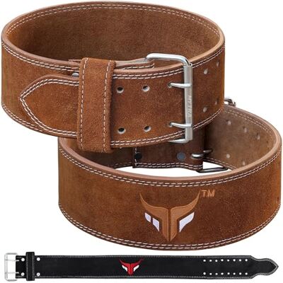 Mytra Fusion Ceinture d'haltérophilie Power L4 Ceinture en cuir pour entraînement de musculation Ceintures d'entraînement pour squats Mytra Fusion Ceinture d'haltérophilie Power L4 Ceinture en cuir pour entraînement de musculation Ceintures d'entraînement pour squats