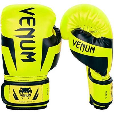 Venum Gants de Boxe Enfant Elite Jaune Fluo S Venum Gants de Boxe Enfant Elite Jaune Fluo S
