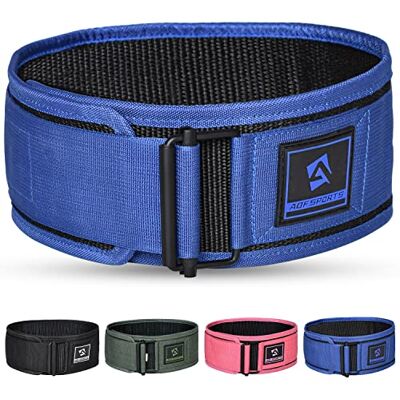 AQF Ceinture d'haltérophilie – 10,2 cm en nylon avec verrouillage automatique pour entraînement fonctionnel, musculation, haltérophilie, squat et haltérophilie, support de levage pour homme et femme AQF Ceinture d'haltérophilie – 10,2 cm en nylon avec verrouillage automatique pour entraînement fonctionnel, musculation, haltérophilie, squat et haltérophilie, support de levage pour homme et femme