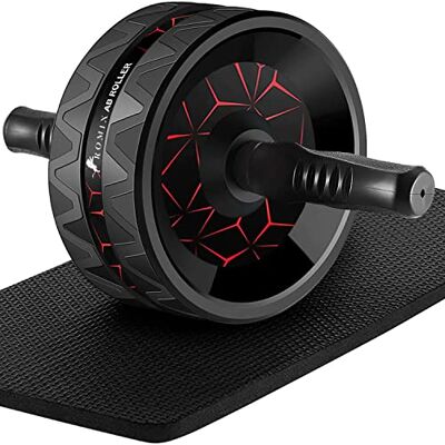ROMIX Roue Abdominale avec Tapis Genoux Antidérapant Épais pour Gainage Roue Abdominale Pour Gainage, Ab Wheel, Équipement Fitness Maison, Roue Abdominale Portable Pour Hommes et Femmes, Abdos ROMIX Roue Abdominale avec Tapis Genoux Antidérapant Épais pour Gainage Roue Abdominale Pour Gainage, Ab Wheel, Équipement Fitness Maison, Roue Abdominale Portable Pour Hommes et Femmes, Abdos