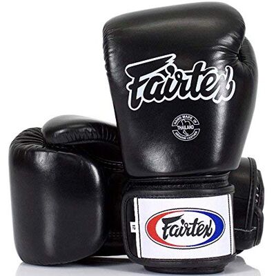 Fairtex Gants de boxe, BGV-1, noirs, pour MMA, Muay Thai, boxe thaïlandaise Fairtex Gants de boxe, BGV-1, noirs, pour MMA, Muay Thai, boxe thaïlandaise