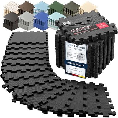 BeMaxx Tapis de Fitness Protection de Sol Salle de Sport Dalles en Mousse Tapis Puzzle Yoga Gymnastique Entraînement Jeu Anti-Chute Course Workout Piscine Anthracite, 18 Tapis BeMaxx Tapis de Fitness Protection de Sol Salle de Sport Dalles en Mousse Tapis Puzzle Yoga Gymnastique Entraînement Jeu Anti-Chute Course Workout Piscine Anthracite, 18 Tapis