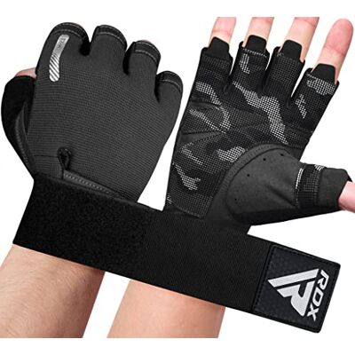 RDX Gants de Musculation pour Hommes Femmes, avec Support de Poignet Long et Extensible, Bonne Prise en Main, Fitness HIIT Entraînement, Bodybuilding Haltérophilie, Cyclisme, Exercices Maison RDX Gants de Musculation pour Hommes Femmes, avec Support de Poignet Long et Extensible, Bonne Prise en Main, Fitness HIIT Entraînement, Bodybuilding Haltérophilie, Cyclisme, Exercices Maison
