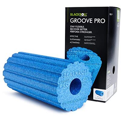 BLACKROLL Groove Pro Rouleau pour Auto-Massage Mixte, Bleu Ciel, 15 x 15 x 30 cm BLACKROLL Groove Pro Rouleau pour Auto-Massage Mixte, Bleu Ciel, 15 x 15 x 30 cm