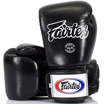 Fairtex Gants de boxe, BGV-1, noirs, pour MMA, Muay Thai, boxe thaïlandaise Fairtex Gants de boxe, BGV-1, noirs, pour MMA, Muay Thai, boxe thaïlandaise