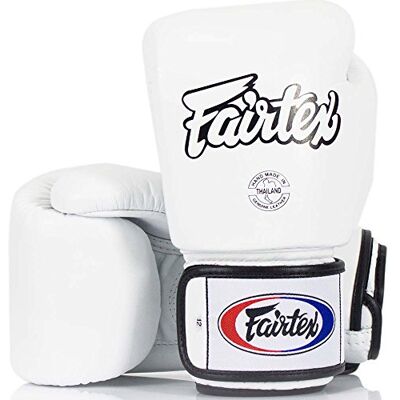Fairtex Gants de Boxe BGV-1 Blancs pour MMA, Muay Thaï et Boxe Thaïlandaise Fairtex Gants de Boxe BGV-1 Blancs pour MMA, Muay Thaï et Boxe Thaïlandaise