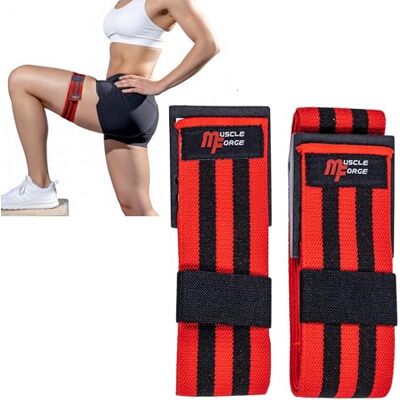 MuscleForge ® BFR Bandes d'occlusion pour entraînement de restriction du flux sanguin, bandes BFR pour les sports de force, bandes d'occlusion pour le bodybuilding et la rééducation 56/86 cm MuscleForge ® BFR Bandes d'occlusion pour entraînement de restriction du flux sanguin, bandes BFR pour les sports de force, bandes d'occlusion pour le bodybuilding et la rééducation 56/86 cm
