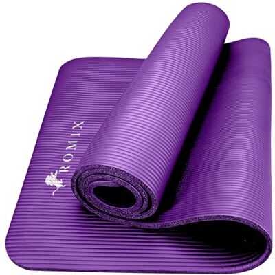 ROMIX Tapis Yoga Epais 15mm, Premium Antidérapant Tapis de Sport avec Sangle De Transport, Parfait pour Maison, Pilates, Gym, Meditation, Camping, Sport 180x60cm Résistant à la Transpiration Yoga Mat ROMIX Tapis Yoga Epais 15mm, Premium Antidérapant Tapis de Sport avec Sangle De Transport, Parfait pour Maison, Pilates, Gym, Meditation, Camping, Sport 180x60cm Résistant à la Transpiration Yoga Mat