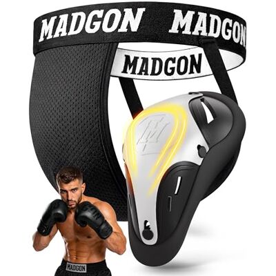 MADGON Coquille Boxe Ajustement Parfait – Coquille Boxe Hommes à Grande Liberté de Mouvement – Slip Coquille Boxe avec Ajustement Optimal et Ceinture Élastique, avec Sac de Transport MADGON Coquille Boxe Ajustement Parfait – Coquille Boxe Hommes à Grande Liberté de Mouvement – Slip Coquille Boxe avec Ajustement Optimal et Ceinture Élastique, avec Sac de Transport