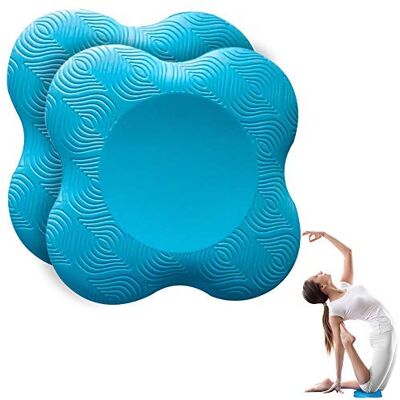 munloo 2 Pièces Yoga Genouillère, Tapis de Yoga Antidérapants Résistant à l'usure Protège Les Genoux, Les Mains, Les Poignets et Les Coudes (Bleu) munloo 2 Pièces Yoga Genouillère, Tapis de Yoga Antidérapants Résistant à l'usure Protège Les Genoux, Les Mains, Les Poignets et Les Coudes (Bleu)