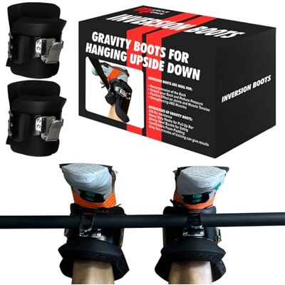 MuscleForge ® Gravity Boots, Bottes d'inversion de anti-gravité pour l'entraînement par gravité, pour le fait de se suspendre à la barre de traction et l'entraînement AB MuscleForge ® Gravity Boots, Bottes d'inversion de anti-gravité pour l'entraînement par gravité, pour le fait de se suspendre à la barre de traction et l'entraînement AB
