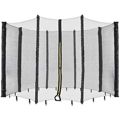 Arebos Filet de sécurité pour trampoline Diamètre : 305 cm 8 barres Résistant aux UV Résistant aux intempéries Maille étroite Verrouillable Arebos Filet de sécurité pour trampoline Diamètre : 305 cm 8 barres Résistant aux UV Résistant aux intempéries Maille étroite Verrouillable