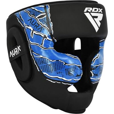 RDX Head Guard Aura F-17, casque de protection boxe, casque de protection MMA, kickboxing, casque de boxe léger pour sparring, entraînement et sports de combat RDX Head Guard Aura F-17, casque de protection boxe, casque de protection MMA, kickboxing, casque de boxe léger pour sparring, entraînement et sports de combat