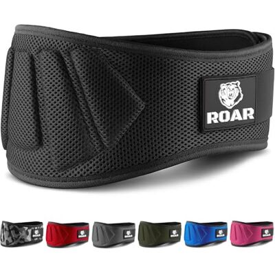 ROAR ® Ceinture lombaire Gymnase, Ceinture Gym homme et femme, Ceinture haltérophilie, Powerlifting, Levage Poids, Musculation, Ceinture de gym homme, Ceinture de musculation ROAR ® Ceinture lombaire Gymnase, Ceinture Gym homme et femme, Ceinture haltérophilie, Powerlifting, Levage Poids, Musculation, Ceinture de gym homme, Ceinture de musculation