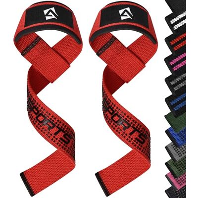 AQF Straps Powerlifting en néoprène rembourré avec support de poignet, poignées de gymnastique, poignets pour entraînement, musculation, puissance AQF Straps Powerlifting en néoprène rembourré avec support de poignet, poignées de gymnastique, poignets pour entraînement, musculation, puissance