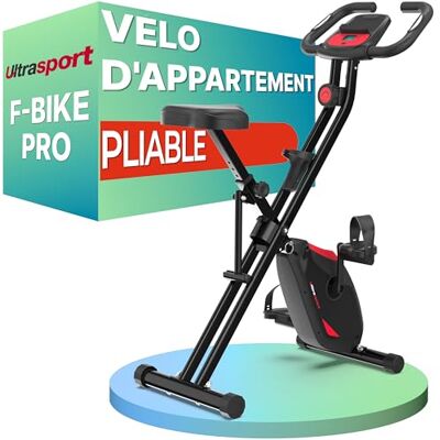 Ultrasport F-Bike Pro Vélo d’Appartement Pliable, Capacité 150 kg, 16 Niveaux de Résistance, Fonction APP, Ultra Silencieux avec Selle en Mousse Relax Vélo d’Appartement pour la Maison, Rouge-Noir Ultrasport F-Bike Pro Vélo d’Appartement Pliable, Capacité 150 kg, 16 Niveaux de Résistance, Fonction APP, Ultra Silencieux avec Selle en Mousse Relax Vélo d’Appartement pour la Maison, Rouge-Noir