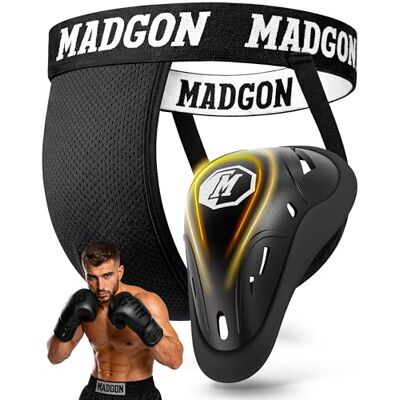 MADGON Coquille Boxe Ajustement Parfait – Coquille Boxe Hommes à Grande Liberté de Mouvement – Slip Coquille Boxe avec Ajustement Optimal et Ceinture Élastique, avec Sac de Transport MADGON Coquille Boxe Ajustement Parfait – Coquille Boxe Hommes à Grande Liberté de Mouvement – Slip Coquille Boxe avec Ajustement Optimal et Ceinture Élastique, avec Sac de Transport
