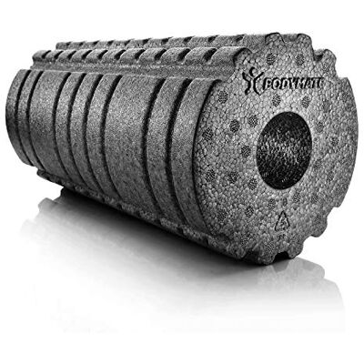 BODYMATE Foam Roller Active Degré de dureté Moyen Dur Longueur 30 cm Diamètre 15 cm avec E-Book Gratuit Surface avec Protubérances Différentes couleurs et tailles BODYMATE Foam Roller Active Degré de dureté Moyen Dur Longueur 30 cm Diamètre 15 cm avec E-Book Gratuit Surface avec Protubérances Différentes couleurs et tailles