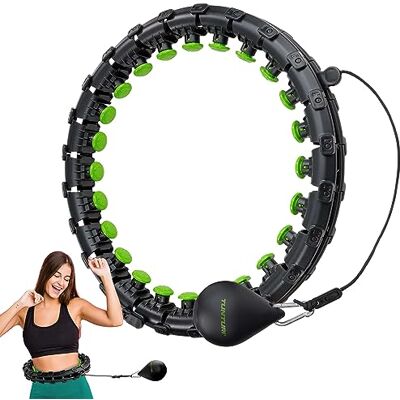 Tunturi Hula Hoop, cerceau pour adultes et débutants, réglable, pour perte de poids et fitness Tunturi Hula Hoop, cerceau pour adultes et débutants, réglable, pour perte de poids et fitness