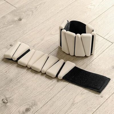 FORZA Sangles de poids de poignet et de cheville de 0,5 kg chacune – Sangles lestées en silicone doux au toucher pour yoga, pilates, marche, mobilité et rééducation FORZA Sangles de poids de poignet et de cheville de 0,5 kg chacune – Sangles lestées en silicone doux au toucher pour yoga, pilates, marche, mobilité et rééducation