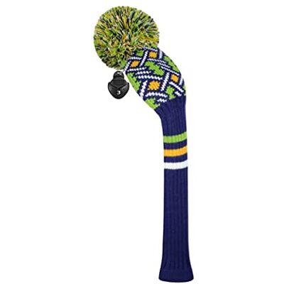 Scott Knit Woods Couvre-Club de Golf pour Clubs de Golf, 1 pièce, Convient aux allées, avec étiquette rotative numérotée Scott Knit Woods Couvre-Club de Golf pour Clubs de Golf, 1 pièce, Convient aux allées, avec étiquette rotative numérotée