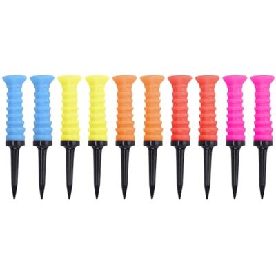 MiOYOOW Lot de 10 tees de golf élastiques à faible résistance pour entraînement de golf légers et réutilisables MiOYOOW Lot de 10 tees de golf élastiques à faible résistance pour entraînement de golf légers et réutilisables