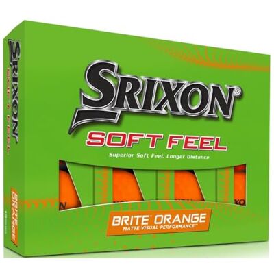 Srixon Balles de golf orange Brite Soft Feel 13 Srixon Balles de golf orange Brite Soft Feel 13