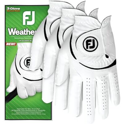 FootJoy WeatherSof Lot de 3 gants de golf pour homme FootJoy WeatherSof Lot de 3 gants de golf pour homme
