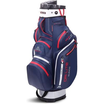 Big Max Dri Lite Silencio 2 Cartbag Sac de golf imperméable Bleu foncé Rouge Big Max Dri Lite Silencio 2 Cartbag Sac de golf imperméable Bleu foncé Rouge