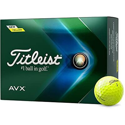 Titleist AVX Boules de Golf pour Adulte, Unisexe, Jaune, Taille Unique Titleist AVX Boules de Golf pour Adulte, Unisexe, Jaune, Taille Unique