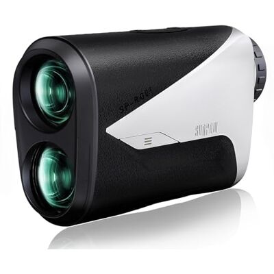 SUNPOW Golf Rangefinder with Slope, High Precision Laser Rangefinder for Golf and Hunting, 1200 Yards, 7X Magnification, Rechargeable Rangefinders with Magnetic Strip. SUNPOW Golf Rangefinder with Slope, High Precision Laser Rangefinder for Golf and Hunting, 1200 Yards, 7X Magnification, Rechargeable Rangefinders with Magnetic Strip.