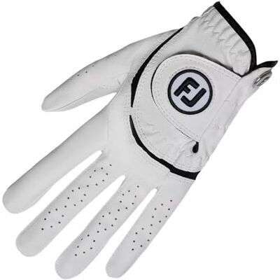 FootJoy Gant de golf pour enfants, main gauche (pour golfeurs droitiers), blanc/noir, S FootJoy Gant de golf pour enfants, main gauche (pour golfeurs droitiers), blanc/noir, S