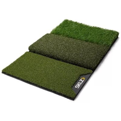 SKLZ Pure Tapis d'entrainement, tapis de golf avec 3 surfaces pour s'entraîner à partir du tee, parcours étroit et première coupe rugueuse, durable, taille unique, 63,5 x 40,64 cm, vert SKLZ Pure Tapis d'entrainement, tapis de golf avec 3 surfaces pour s'entraîner à partir du tee, parcours étroit et première coupe rugueuse, durable, taille unique, 63,5 x 40,64 cm, vert