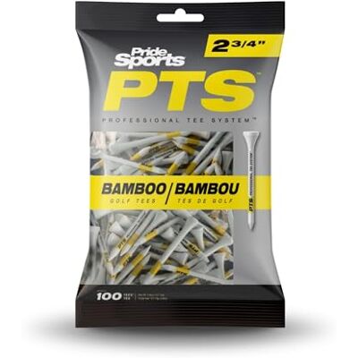 Pride 2024 Tees de golf en bambou Professional Tee System (PTS) – 4 tailles différentes Pride 2024 Tees de golf en bambou Professional Tee System (PTS) – 4 tailles différentes