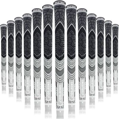 Crestgolf 13 Grips de Golf Multi-composés mis à Jour pour Ensemble de Clubs de Golf, complets Tous Temps, Plus antidérapants, Technologie de Fil de Coton écologique, Taille Moyenne ou Standard Crestgolf 13 Grips de Golf Multi-composés mis à Jour pour Ensemble de Clubs de Golf, complets Tous Temps, Plus antidérapants, Technologie de Fil de Coton écologique, Taille Moyenne ou Standard
