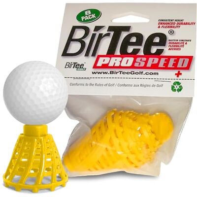 BirTee Pro Speed Plus Lot de 8 tees de golf d'intérieur en plastique avec flexibilité et durabilité BirTee Pro Speed Plus Lot de 8 tees de golf d'intérieur en plastique avec flexibilité et durabilité