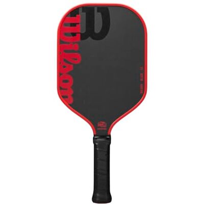 Wilson Blaze Series Raquettes de pickleball – Taille de la poignée : 6,5 cm, noir/rouge Wilson Blaze Series Raquettes de pickleball – Taille de la poignée : 6,5 cm, noir/rouge